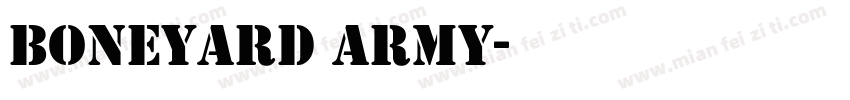 Boneyard Army字体转换